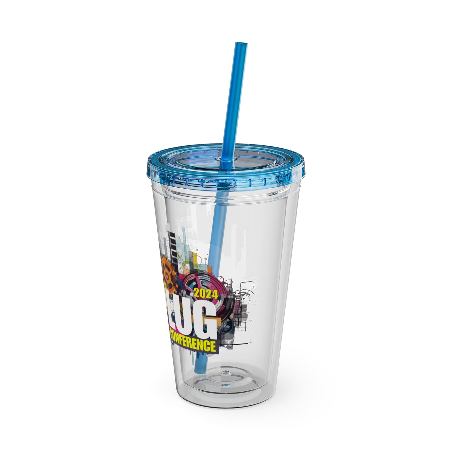 Sunsplash Tumbler with Straw, 16oz