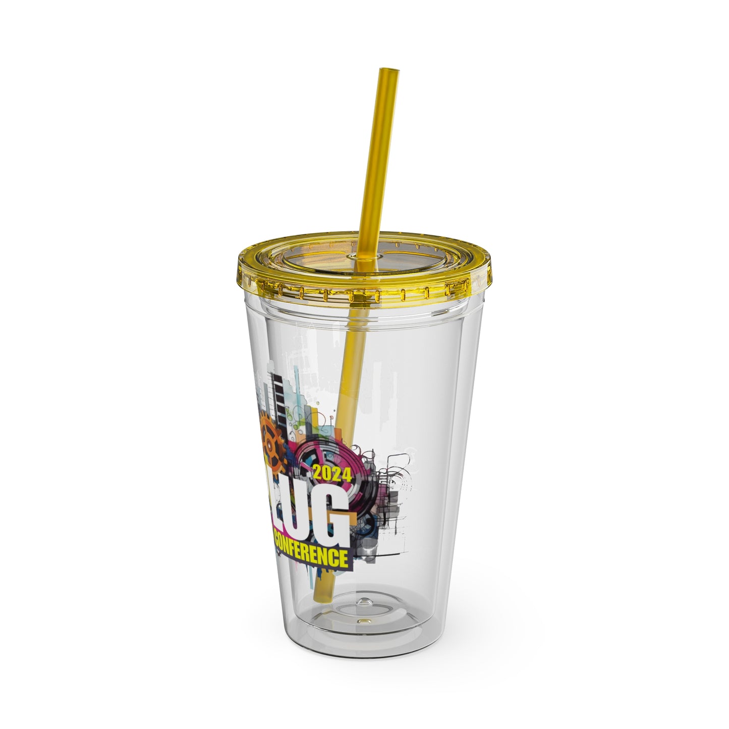 Sunsplash Tumbler with Straw, 16oz