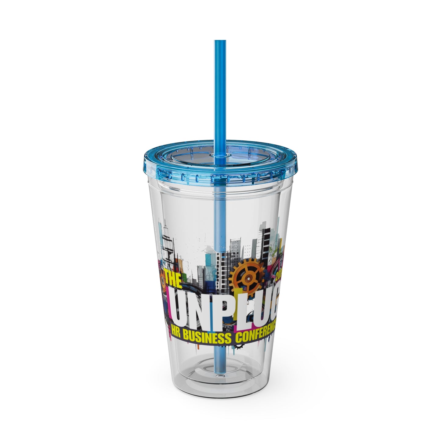 Sunsplash Tumbler with Straw, 16oz