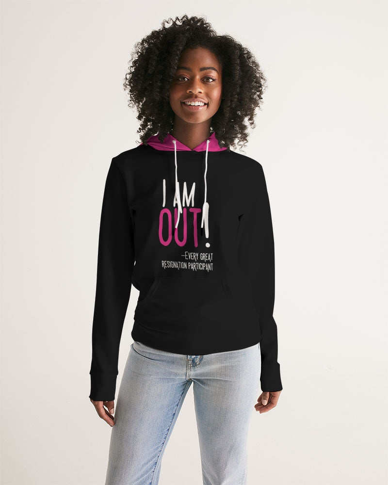 The Great Resignation: I'm Out! Hoodie (Black) Women's Hoodie