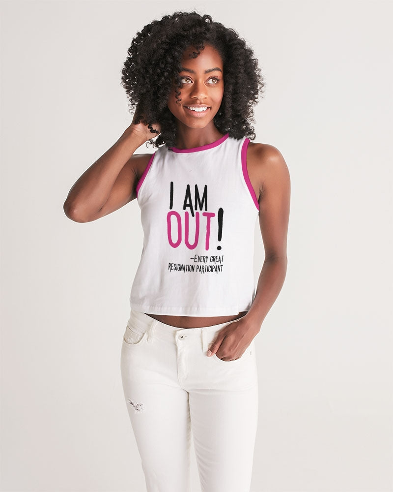The Great Resignation: I'm Out! (Crop) Women's Cropped Tank
