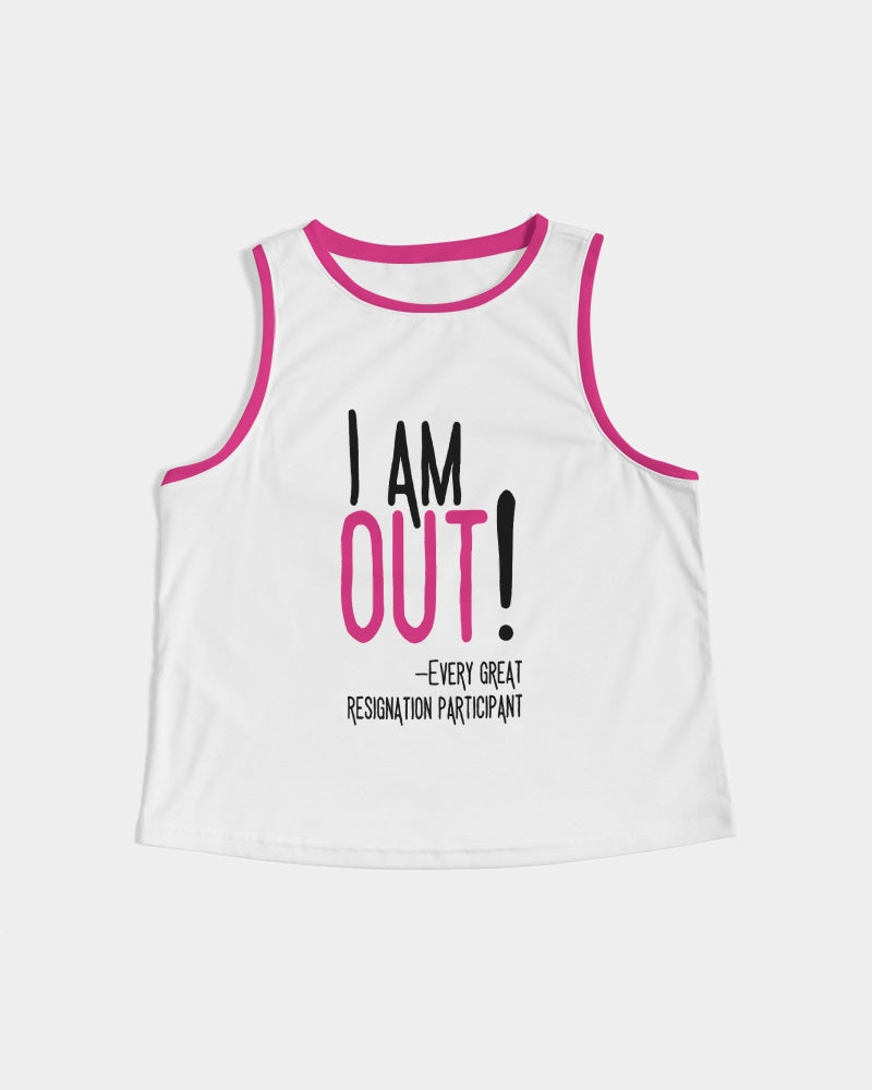 The Great Resignation: I'm Out! (Crop) Women's Cropped Tank