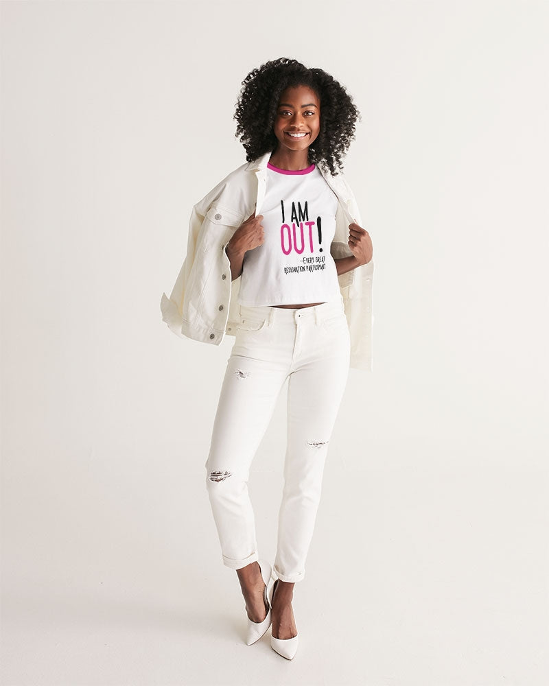 The Great Resignation: I'm Out! (Crop) Women's Cropped Tank