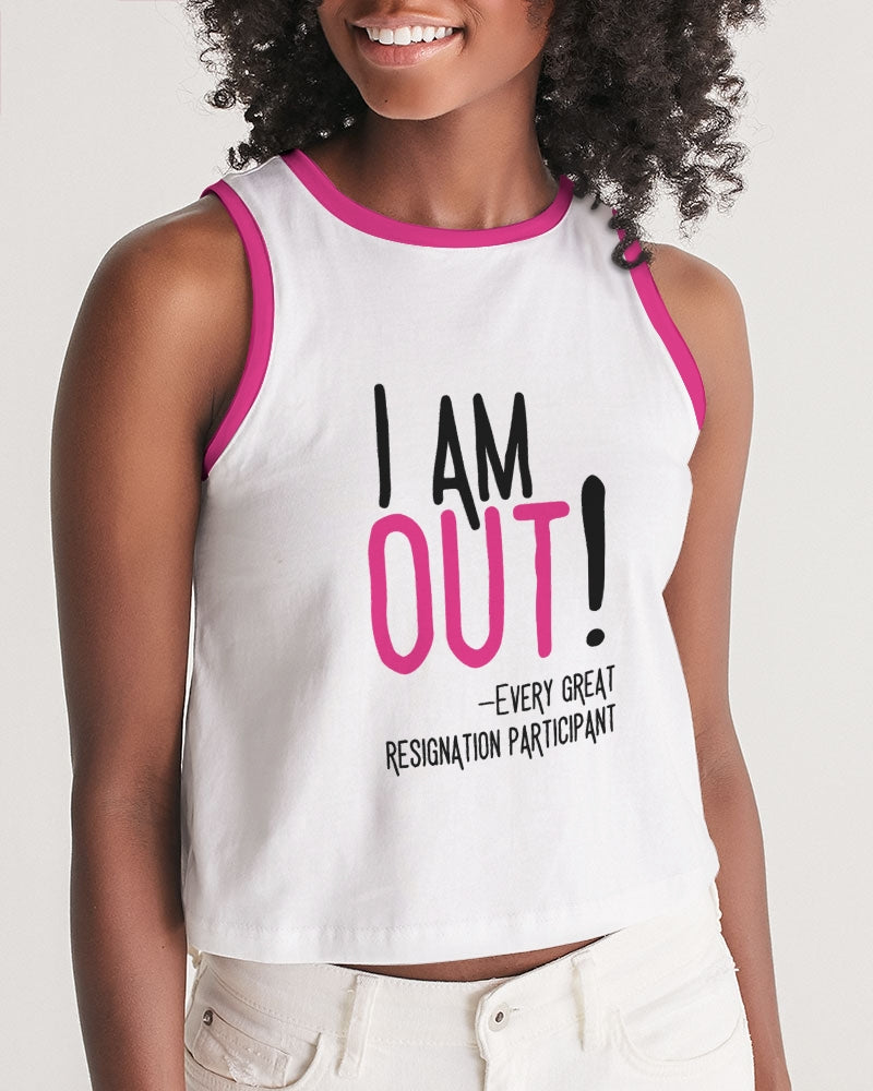 The Great Resignation: I'm Out! (Crop) Women's Cropped Tank