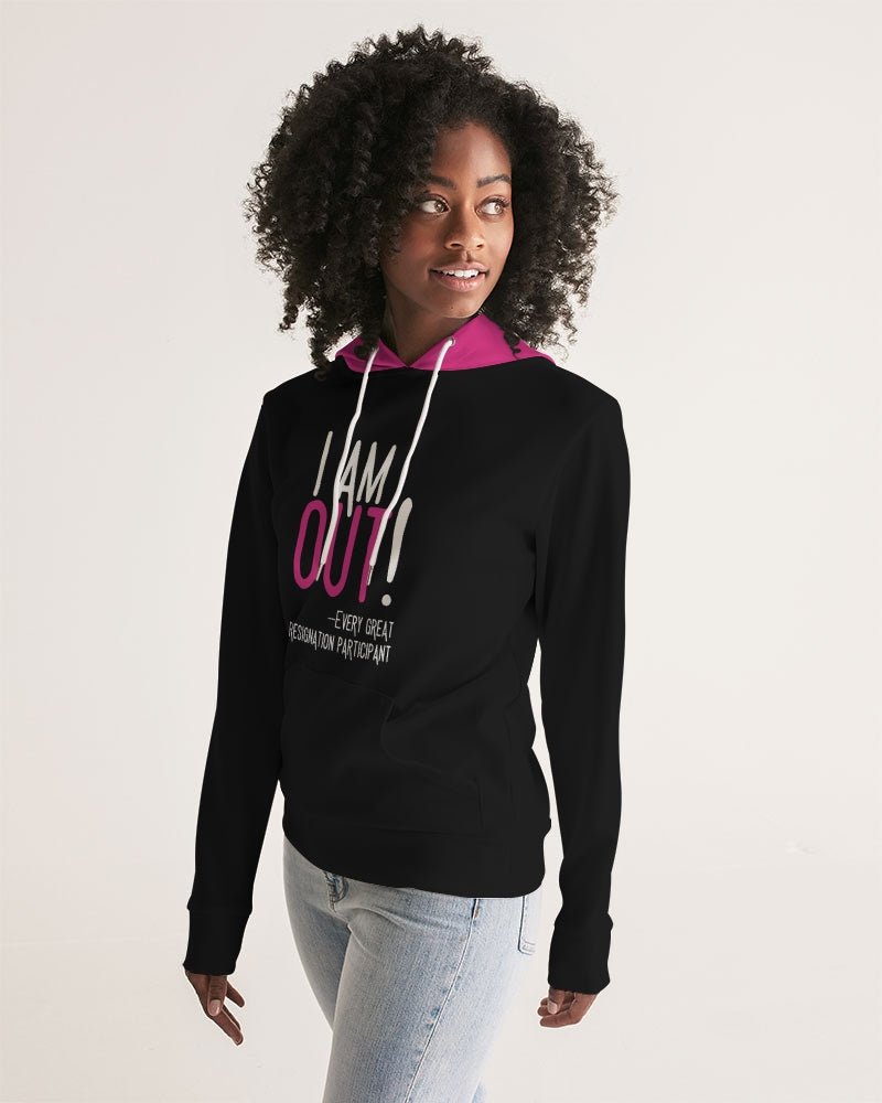 The Great Resignation: I'm Out! Hoodie (Black) Women's Hoodie