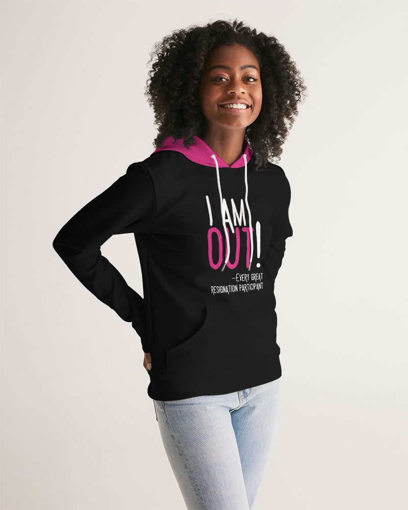 The Great Resignation: I'm Out! Hoodie (Black) Women's Hoodie