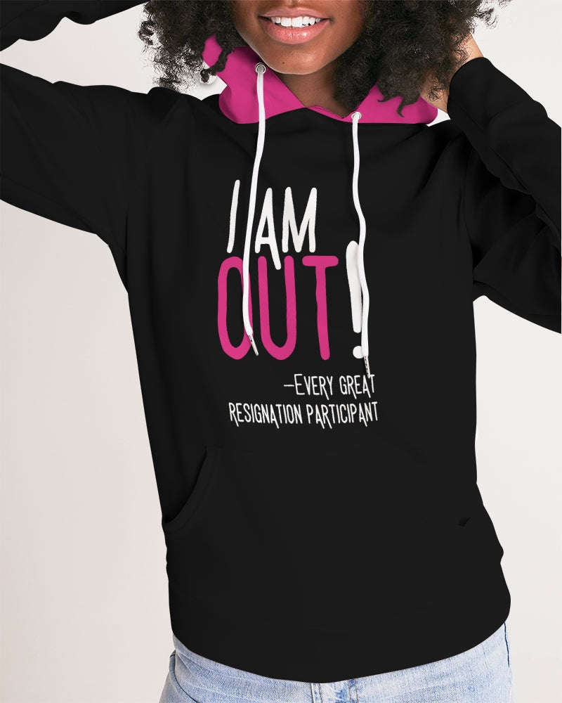 The Great Resignation: I'm Out! Hoodie (Black) Women's Hoodie